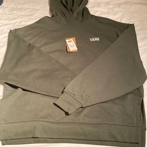 Brand new vans womens green hoodie